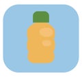 Camping water bottle, icon