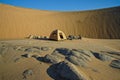 Camping on a 4WD desert safari on the Skeleton Coast of Namibia, south west Africa