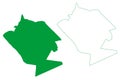Campo Alegre municipality Alagoas state, Municipalities of Brazil, Federative Republic of Brazil map vector illustration,