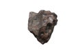 Specimen of Campo del Cielo IAB Iron Meteorite isolated on white background. Royalty Free Stock Photo