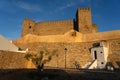 Castle of the fortificated village of Campo Maior in Alentejo Region of Portugal with its