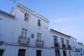 CAMPO MAIOR, PORTUGAL - AUGUST 28, 2021: Street of the fortificated village of Campo Maior in Alentejo Region of Portugal with its