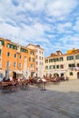 Campo Santa Margherita is a city square in the sestiere of Dorsoduro of Venice, Italy Royalty Free Stock Photo