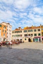 Campo Santa Margherita is a city square in the sestiere of Dorsoduro of Venice, Italy Royalty Free Stock Photo