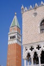 The Camponile and Doges palace Royalty Free Stock Photo