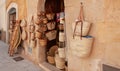 Wicker craft store typical of the island of Mallorca