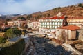 Camprodon, in Spain, and the Ter River Royalty Free Stock Photo