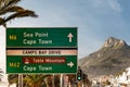 Camps Bay Cape Town, Soutch Africa with a fantastic sky Royalty Free Stock Photo