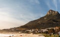 Camps Bay Cape Town, Soutch Africa with a fantastic sky Royalty Free Stock Photo