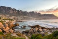 Camps Bay at the sunset, Cape Town, South Africa