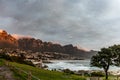 Camps Bay and the Twelve Apostel Mountain at Cape Town