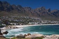 Camps Bay viewed from Maidens Cove in Cape Town