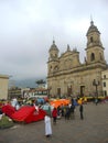 Campsite for the Peace, in Bogota, Colombia.