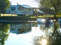 Campsite scene Royalty Free Stock Photo