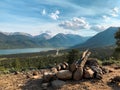 Campsite View over Twin Lakes in Colorado