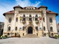 Campulung city hall, in Romania. Palace of Culture. Royalty Free Stock Photo