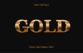 Elegant Bold GOLD Text Effect Design