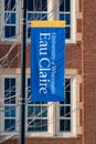 Campus Banner and Flag at the University of Wisconsin-Eau Claire