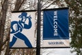 Campus Flag and Banner on the Campus of Washburn University