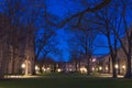 Campus at night