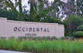 The campus of Occidental College (Oxy) Royalty Free Stock Photo