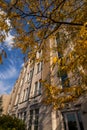 Campus View in Autumn - Xavier University - Cincinnati, Ohio Royalty Free Stock Photo