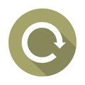 Circle arrow icon. Reload, refresh, rotation, reset, repeat sign symbol. Royalty Free Stock Photo