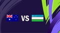 Australia And Uzbekistan Asian Flags Nations 2023 Group B