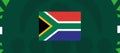 South Africa Flag African Nations 2023 Teams Countries African Royalty Free Stock Photo