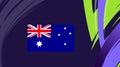 Australia Flag Emblem Asian Nations 2023 Teams Countries