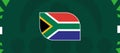 South Africa Emblem Flag African Nations 2023 Teams Countries Royalty Free Stock Photo