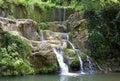 The Can Batlle Waterfall is located in the Garrotxa region of the province of Gerona, Catalonia