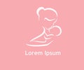 Can be used as a logo especially for companies of maternal and child health clinics Royalty Free Stock Photo