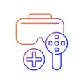 Can be used with game controller gradient linear vector manual label icon Royalty Free Stock Photo