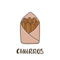 Churros or churro is a traditional Spanish dessert.