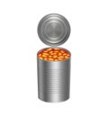 Can With Beans Icon Royalty Free Stock Photo