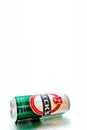 Can of Beck`s or Becks beer in Bucharest, Romania, 2021