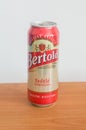 Can of Bertold beer from Czech Republic