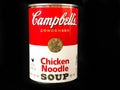 Can of Campbell`s Chicken Noodle Soup