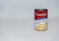 A can of Campbells Cream of Chicken Soup