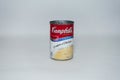 A can of Campbells Cream of Chicken Soup