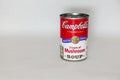 A can of Campbells Cream of Mushroom Soup