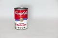 A can of Campbells Cream of Mushroom Soup