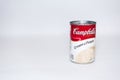 A can of Campbells Cream of Potato Soup