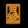 can carrot neon glow icon illustration Royalty Free Stock Photo