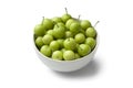 Can Erik plums in a bowl Royalty Free Stock Photo