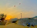 When can we fly again? Macao Coloane Hac Sa Beach Kids Flying Kites Sunset Afternoon Outdoor Beach Activities Fresh Air Open Space