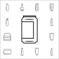 can icon. Bottle icons universal set for web and mobile Royalty Free Stock Photo