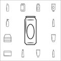 can icon. Bottle icons universal set for web and mobile Royalty Free Stock Photo