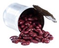 Can with Kidney Beans (on white) Royalty Free Stock Photo